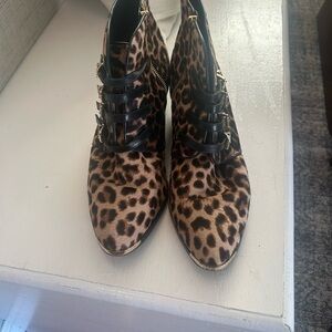 Michael Kors Leopard Print Ankle Booties